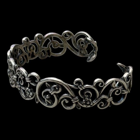 Carolyn Pollack Relios Changing Seasons Size 7 Sterling Cuff Bracelet - Picture 2 of 6